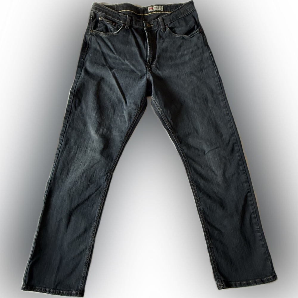 Wrangler Men's Dark Blue Straight Jeans